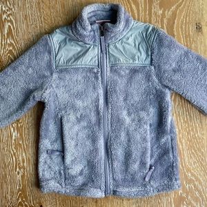 Kids purple fuzzy jacket size xs-5/6